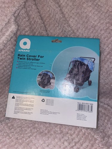 Apramo twin stroller - stroller, rain