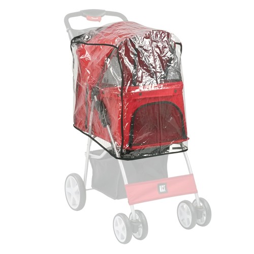 Kct pet stroller rain cover - rain,
