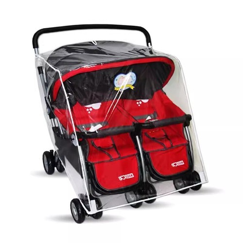Double buggy rain cover - double,