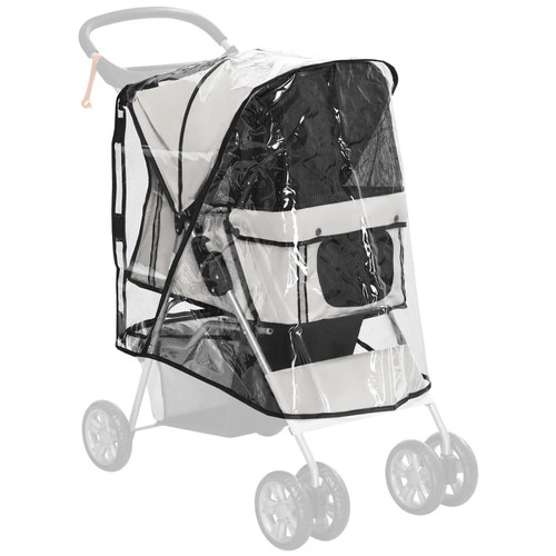 Pawhut dog stroller rain - pawhut,